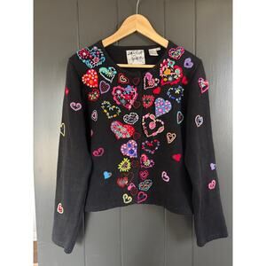 Vintage Michael Simon Heart Cardigan
